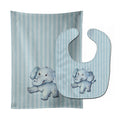 Elephant Baby Bib & Burp Cloth BB7145STBU