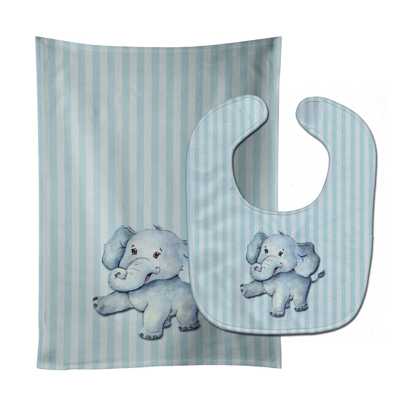 Elephant Baby Bib & Burp Cloth BB7145STBU